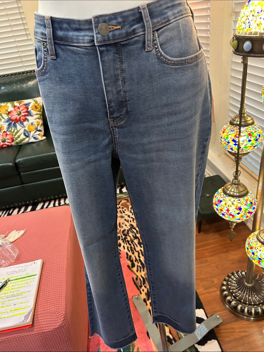 NYDJ Women's Light Blue Straight Leg Jeans